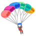 Parachute emoji on Google