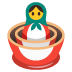 Nesting Dolls emoji on Google