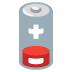 Low Battery emoji on Google