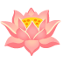 Lotus Flower emoji on Google