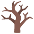 Leafless Tree emoji on Google
