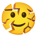 cracking face, Google Noto