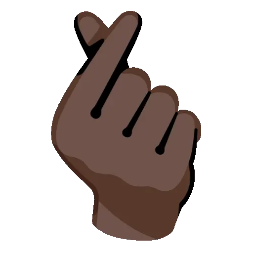 Hand With Index Finger And Thumb Crossed animated emoji