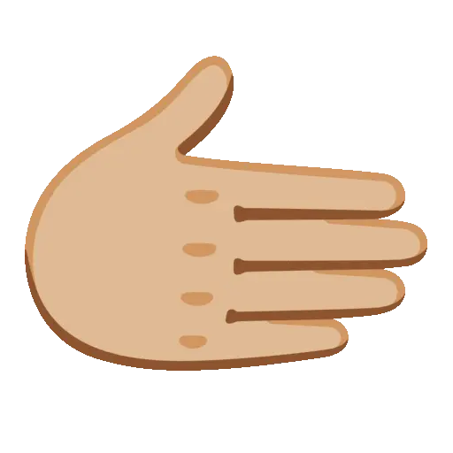 Rightwards Hand animated emoji