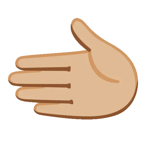 Leftwards Hand animated emoji