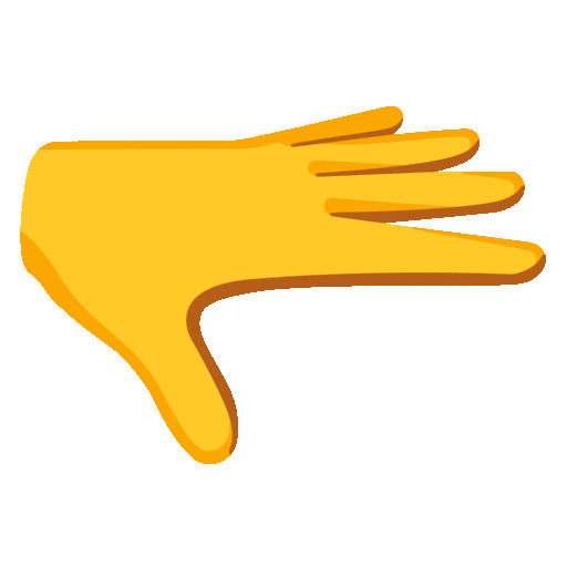 palm down hand animated