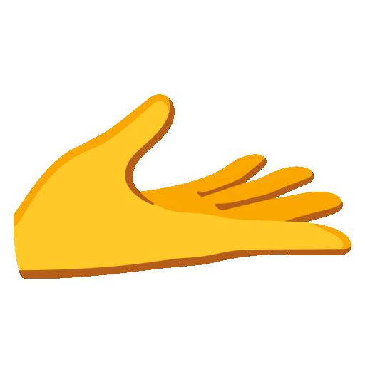 palm up hand animated