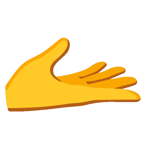 Palm Up Hand emoji