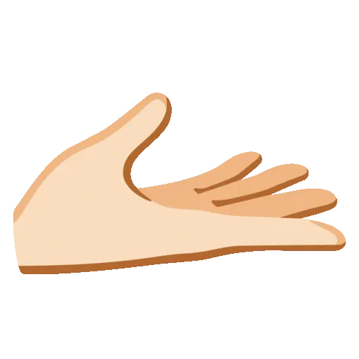 Palm Up animated emoji