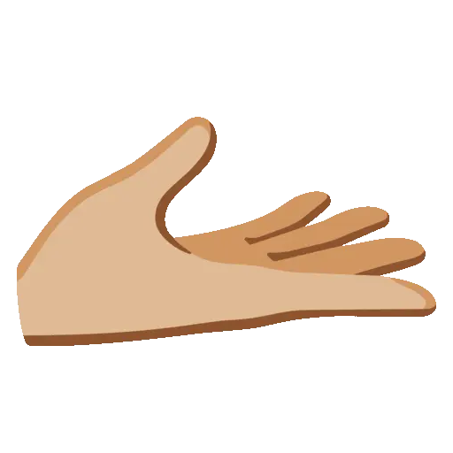 Palm Up animated emoji