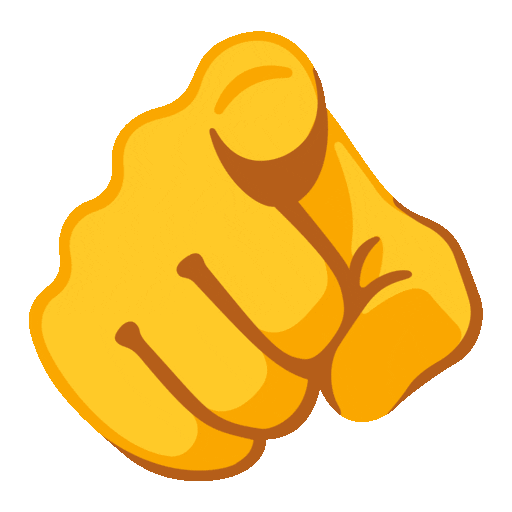 index pointing at the viewer animated