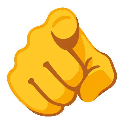 Index Pointing at Viewer emoji