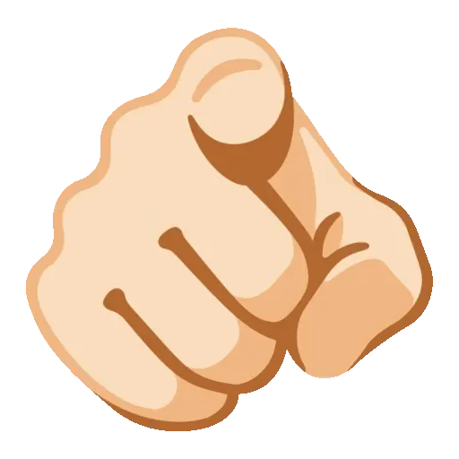 Pointing animated emoji