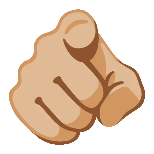 Pointing animated emoji