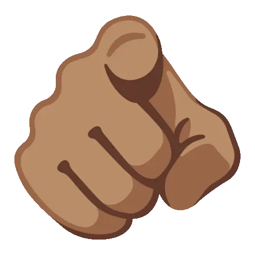 Pointing animated emoji