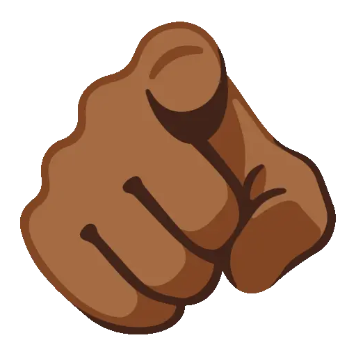 Pointing animated emoji