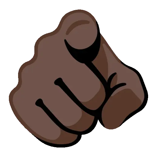 Pointing animated emoji
