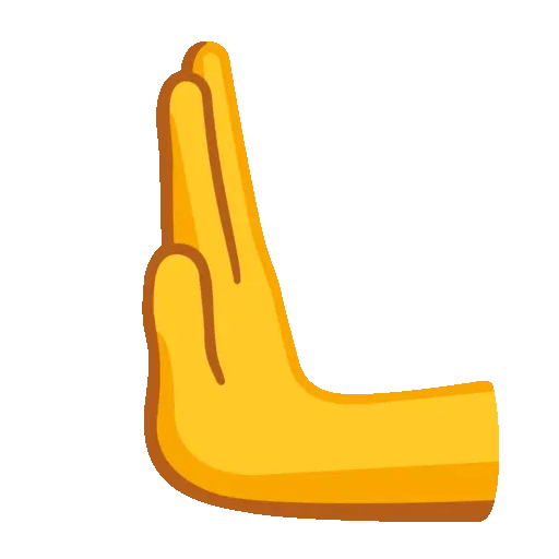 Leftwards Pushing Hand emoji