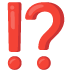 Exclamation Question Mark emoji on Google