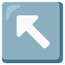 Up-Left Arrow emoji on Google