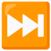 Next Track Button emoji on Google