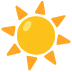 Sun emoji emoji on Google