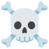 Skull and Crossbones emoji on Google