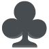 Club Suit emoji on Google