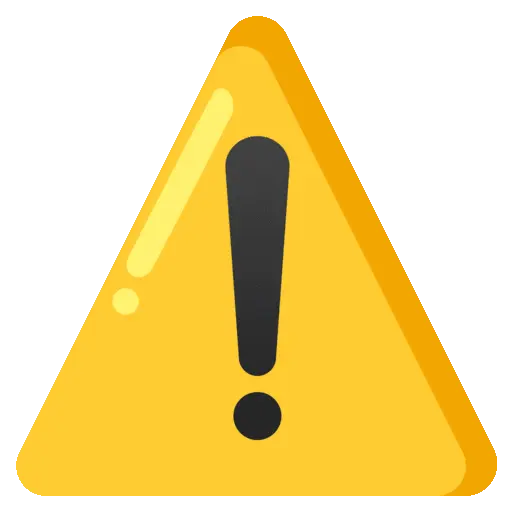 Warning Sign emoji