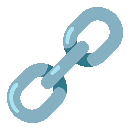 Broken chain Noto Animated emoji