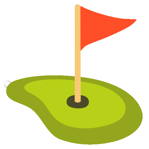 flag in hole animated