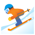 Skier emoji on Google