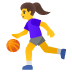 woman bouncing ball emoji on Google