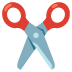 Scissors emoji on Google