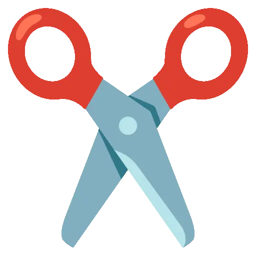 Scissors animated emoji