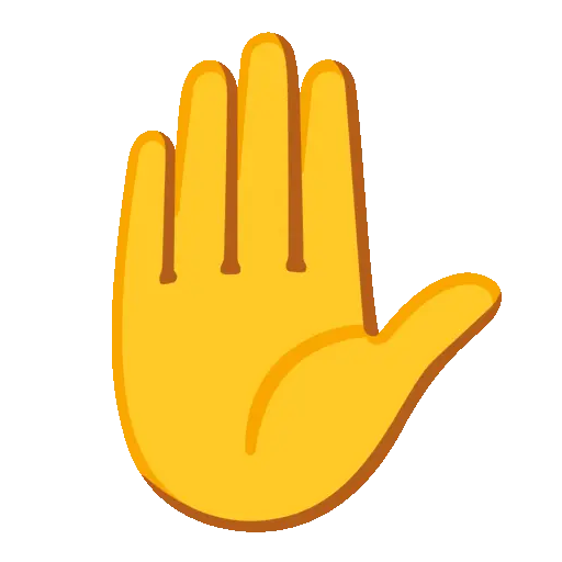Raised Hand emoji