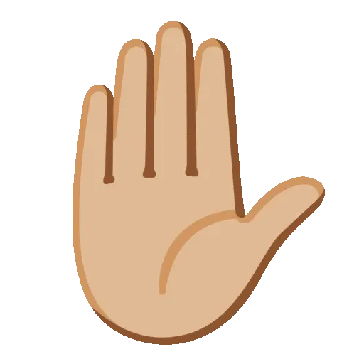 Raised Hand animated emoji