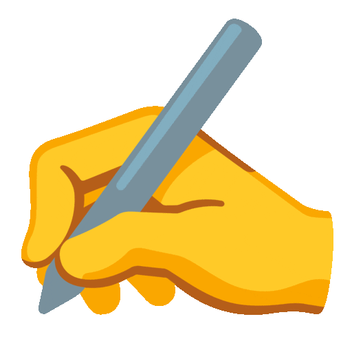 writing hand animated