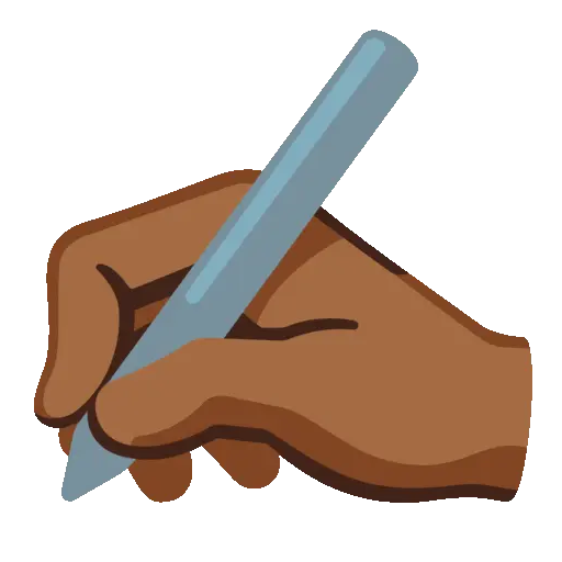 Writing Hand animated emoji