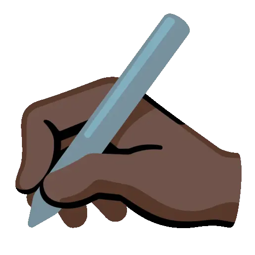 Writing Hand animated emoji