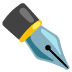 Black Nib emoji on Google
