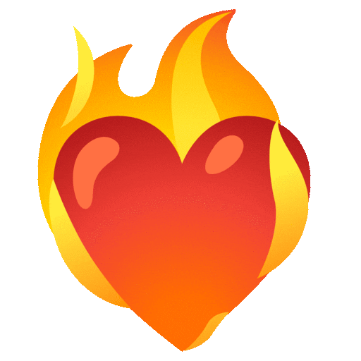 Trái tim bốc lửa Noto Animated emoji