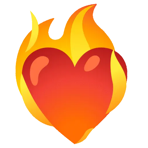 ❤️‍🔥 Heart on Fire Emoji animated