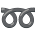 Double Curly Loop emoji on Google